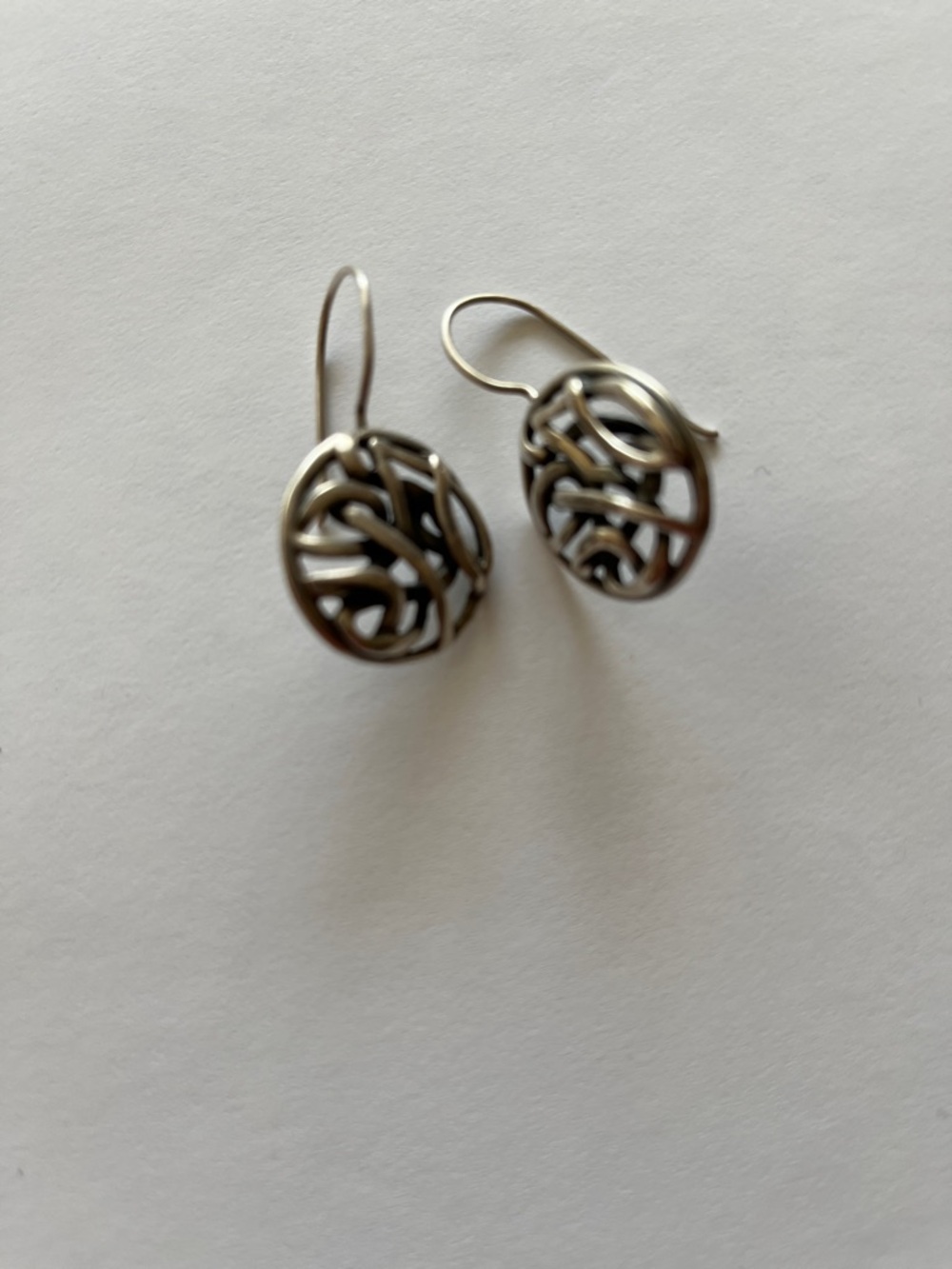 Silpada Silver Openwork Swirl Drop Earrings